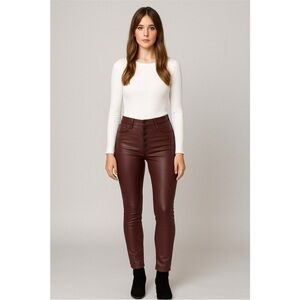 Kut from the Kloth Mia high rise skinny jeans, Bordeaux